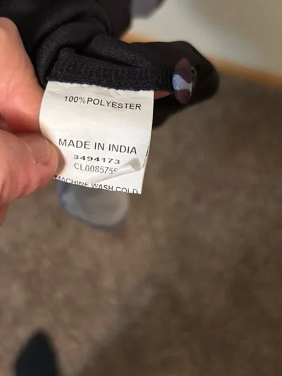 eShakti women's Sz 10 flower print smock waist dress pockets shoulder ties NWOT - Picture 9 of 11